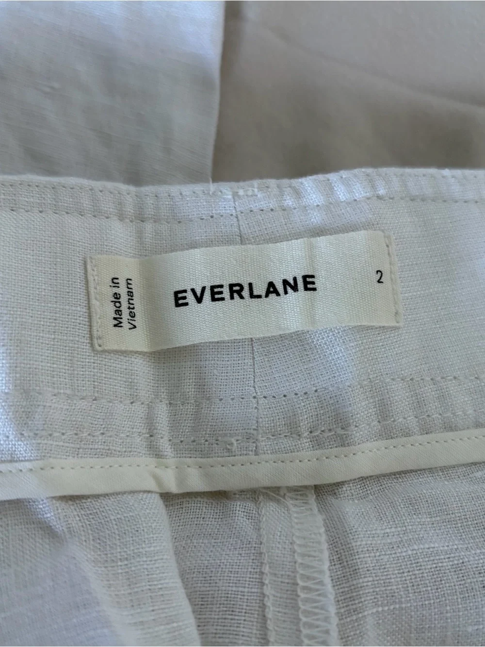 NWT Everlane Way High European Flax Linen Pants
